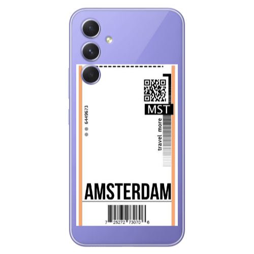 Samsung A36 Amsterdam Travel More Transparent Silicone TPU Θήκη