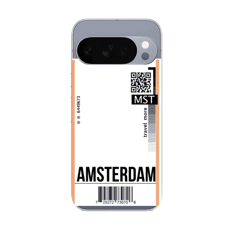Google Pixel 10 Pro Amsterdam Travel More Transparent Silicone TPU Θήκη