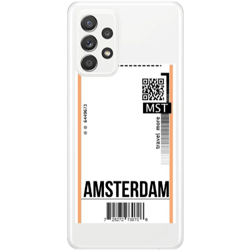 Samsung A52 Amsterdam Travel More Transparent Silicone TPU Θήκη