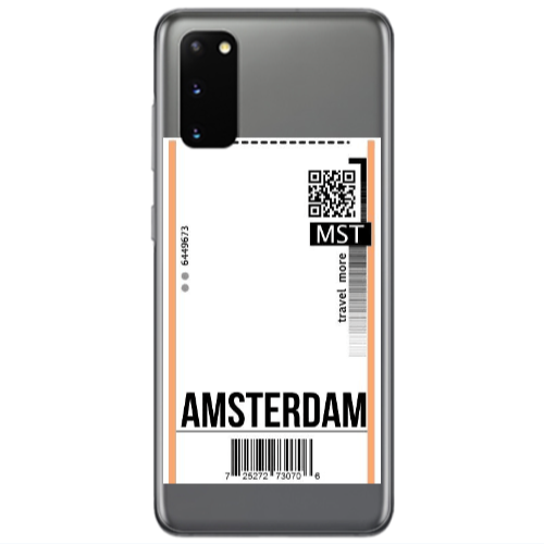 Samsung S20 Amsterdam Travel More Transparent Silicone TPU Θήκη