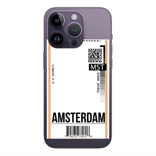 Apple iPhone 14 Pro  Amsterdam Travel More Transparent Silicone TPU Θήκη