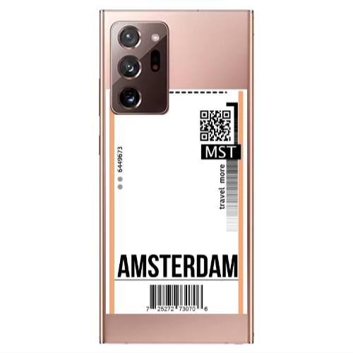 Samsung Note 20 Ultra Amsterdam Travel More Transparent Silicone TPU Θήκη