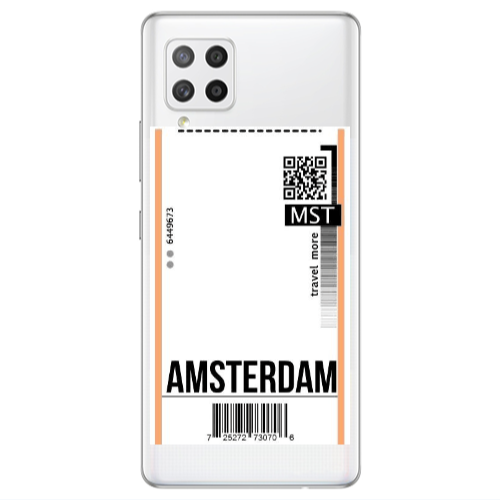 Samsung A42 5G Amsterdam Travel More Transparent Silicone TPU Θήκη