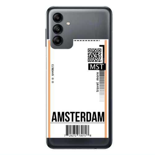 Samsung A13 5G Amsterdam Travel More Transparent Silicone TPU Θήκη