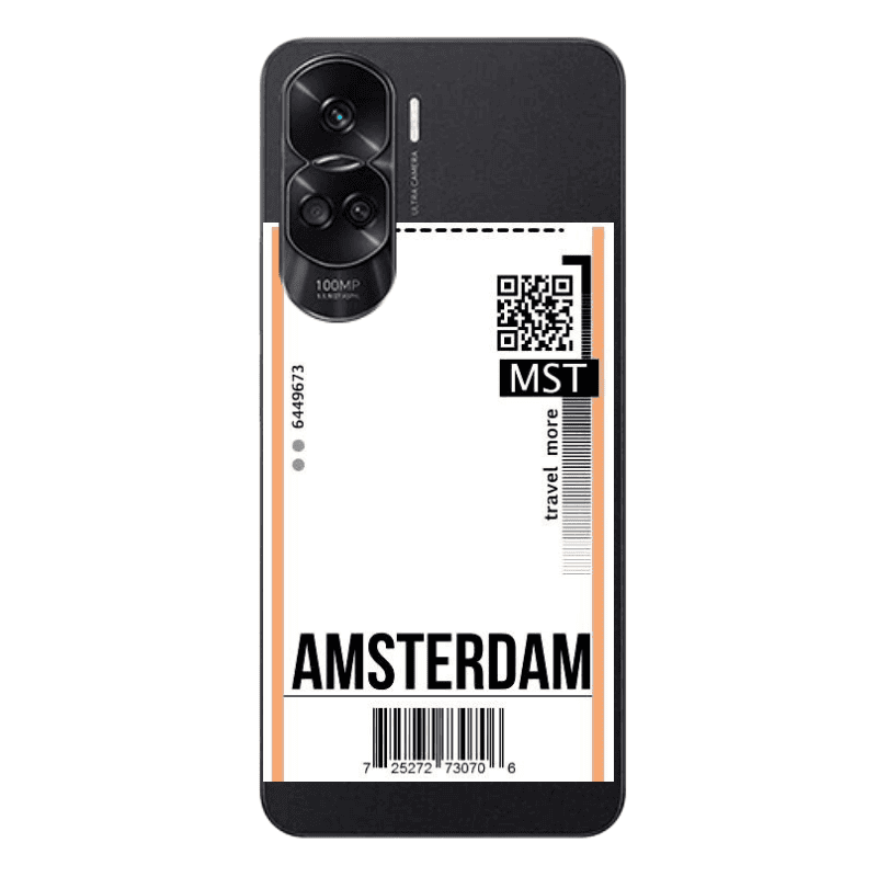 Honor 90 Lite 5G Amsterdam Travel More Transparent Silicone TPU Θήκη