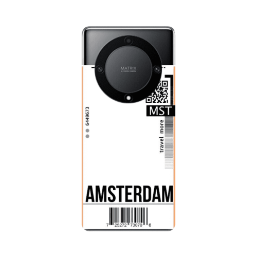 Honor Magic5 Lite 5G Amsterdam Travel More Transparent Silicone TPU Θήκη