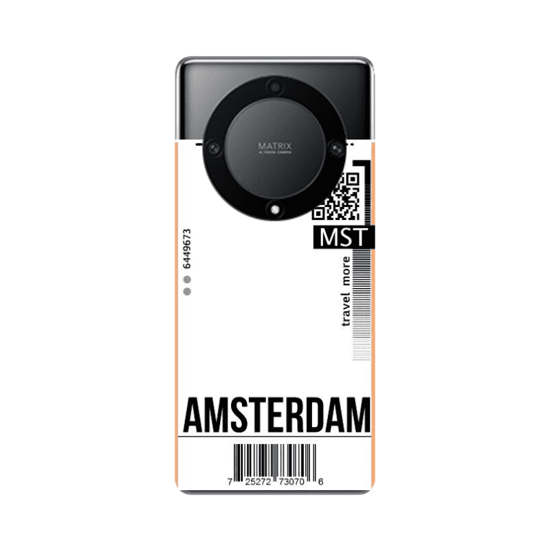 Honor Magic5 Lite 5G Amsterdam Travel More Transparent Silicone TPU Θήκη