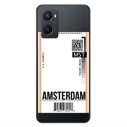 Oppo A 96 Amsterdam Travel More Transparent Silicone TPU Θήκη
