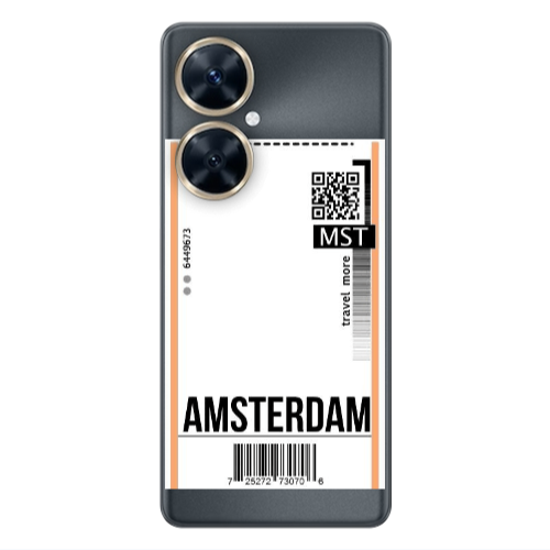 Huawei Nova 11i Amsterdam Travel More Transparent Silicone TPU Θήκη