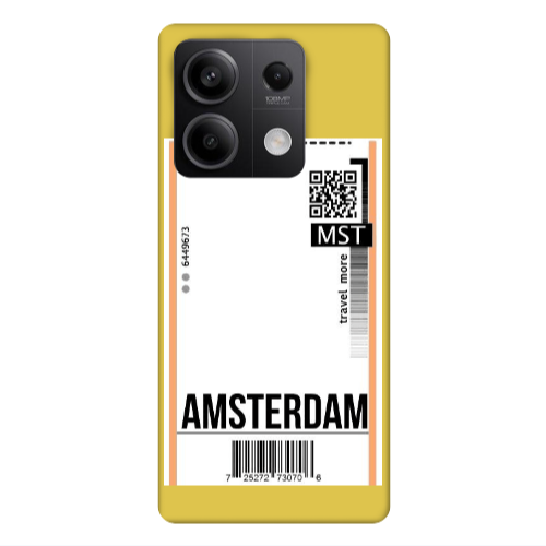 Xiaomi Redmi Note 13Pro 5G Amsterdam Travel More Yellow Colored Silicone TPU Θήκη