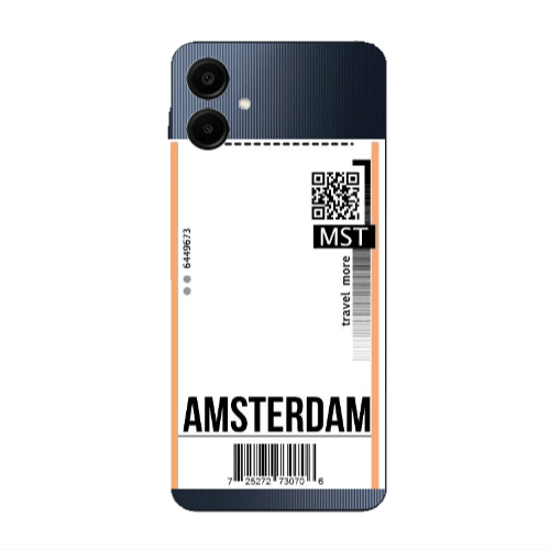 Samsung A06 Amsterdam Travel More Transparent Silicone TPU Θήκη