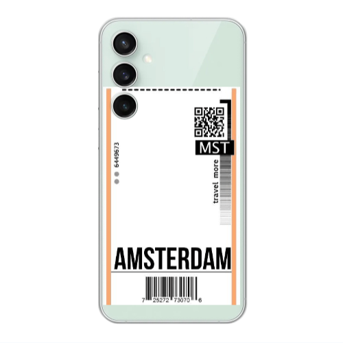 Samsung S24 FE Amsterdam Travel More Transparent Silicone TPU Θήκη