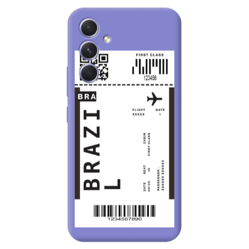 Samsung A56 Brazil BRA Purple Colored Silicone TPU Θήκη