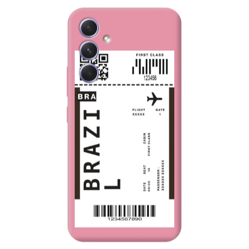 Samsung A56 Brazil BRA Pink Colored Silicone TPU Θήκη