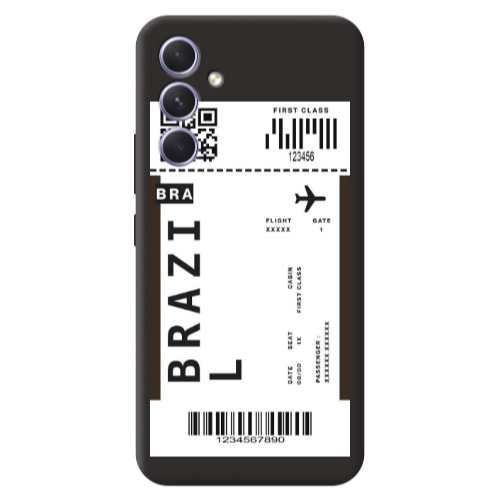 Samsung A56 Brazil BRA Black Colored Silicone TPU Θήκη