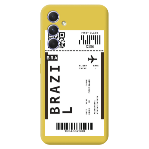 Samsung A56 Brazil BRA Yellow Colored Silicone TPU Θήκη