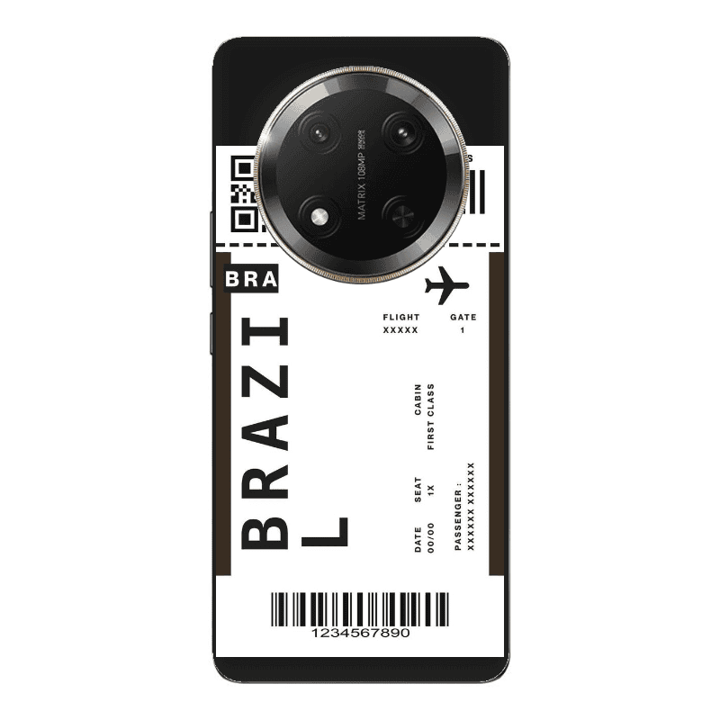 Honor Magic 7 Lite Brazil BRA Black Colored Silicone TPU Θήκη