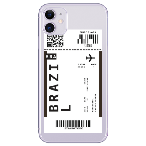 Apple iPhone 11  Brazil BRA Transparent Silicone TPU Θήκη
