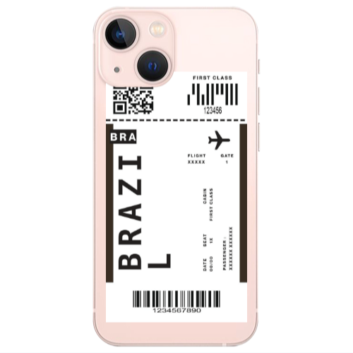 Apple iPhone 13 Brazil BRA Transparent Silicone TPU Θήκη