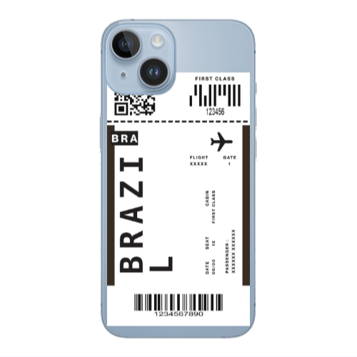 Apple iPhone 14  Brazil BRA Transparent Silicone TPU Θήκη