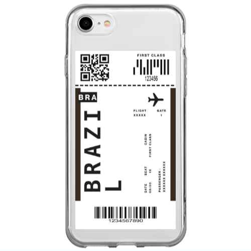 Apple iPhone 7 Brazil BRA Transparent Silicone TPU Θήκη