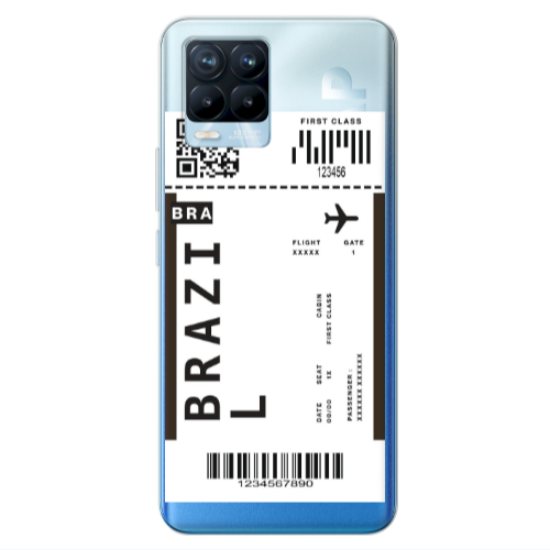 Realme 8 Pro Brazil BRA Transparent Silicone TPU Θήκη
