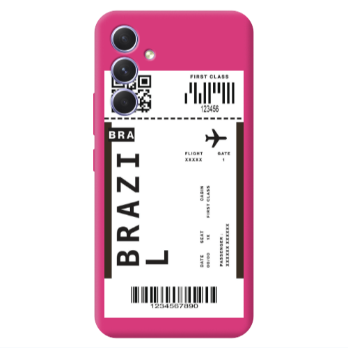 Samsung A54 Brazil BRA Fuchsia Colored Silicone TPU Θήκη
