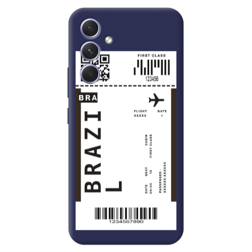 Samsung A54 Brazil BRA Dark blue Colored Silicone TPU Θήκη