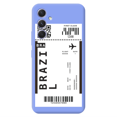 Samsung A54 Brazil BRA Light Purple Colored Silicone TPU Θήκη