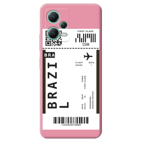 Xiaomi Redmi Note 12 Pro 5G Brazil BRA Pink Colored Silicone TPU Θήκη