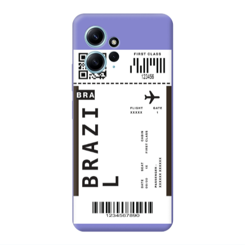 Xiaomi Redmi Note 12 4G Brazil BRA Purple Colored Silicone TPU Θήκη