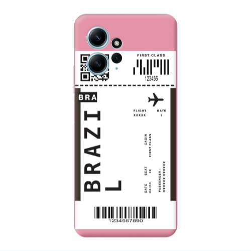 Xiaomi Redmi Note 12 4G Brazil BRA Pink Colored Silicone TPU Θήκη
