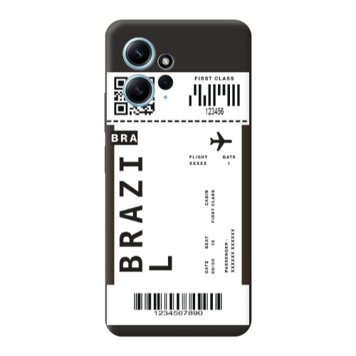 Xiaomi Redmi Note 12 4G Brazil BRA Black Colored Silicone TPU Θήκη