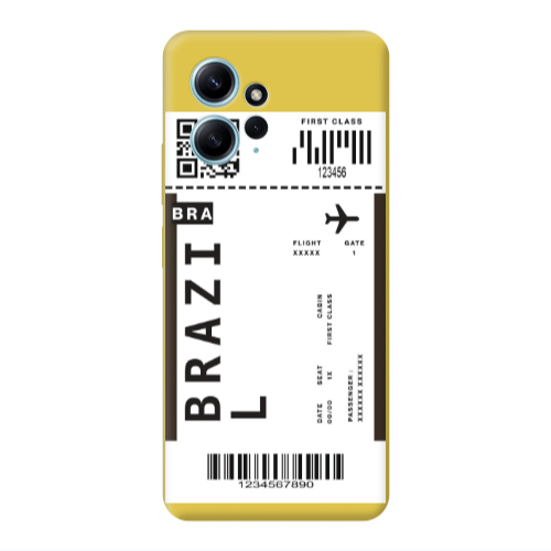 Xiaomi Redmi Note 12 4G Brazil BRA Yellow Colored Silicone TPU Θήκη
