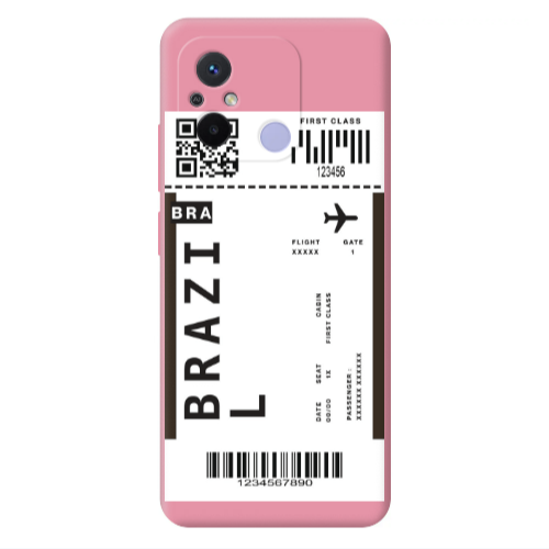 Xiaomi Redmi 12C Brazil BRA Pink Colored Silicone TPU Θήκη