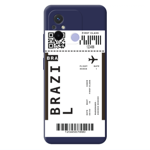 Xiaomi Redmi 12C Brazil BRA Dark blue Colored Silicone TPU Θήκη