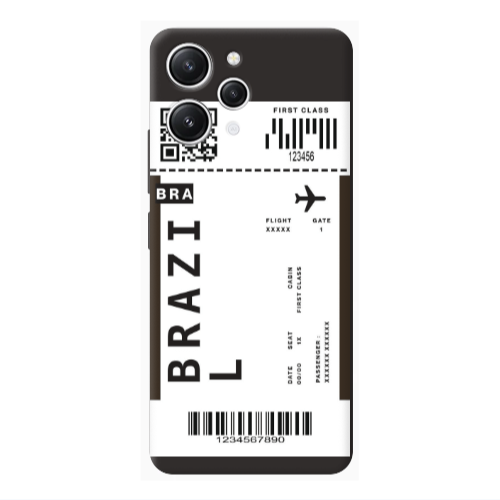 Xiaomi Redmi 12 Brazil BRA Black Colored Silicone TPU Θήκη