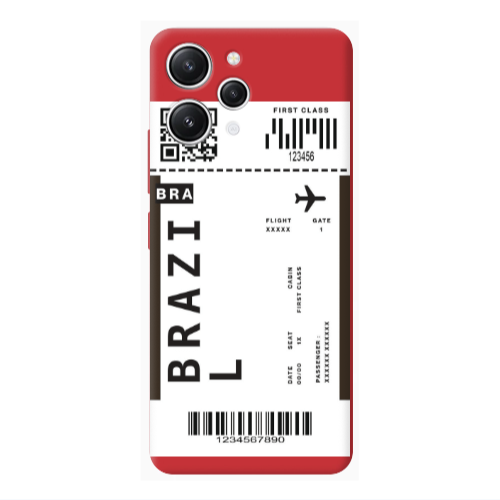 Xiaomi Redmi 12 Brazil BRA Red Colored Silicone TPU Θήκη
