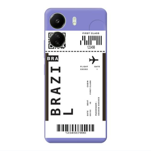 Xiaomi Redmi 13C Brazil BRA Purple Colored Silicone TPU Θήκη