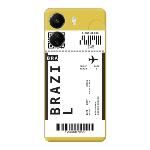 Xiaomi Redmi 13C Brazil BRA Yellow Colored Silicone TPU Θήκη