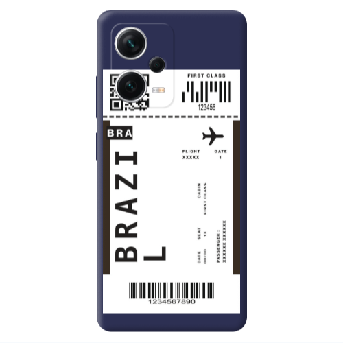 Xiaomi Poco X5 Brazil BRA Dark blue Colored Silicone TPU Θήκη