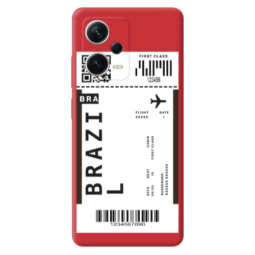 Xiaomi Poco X5 Brazil BRA Red Colored Silicone TPU Θήκη