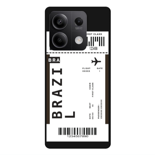 Xiaomi Redmi Note 13 5G Brazil BRA Black Colored Silicone TPU Θήκη