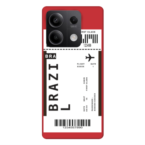 Xiaomi Redmi Note 13 5G Brazil BRA Red Colored Silicone TPU Θήκη