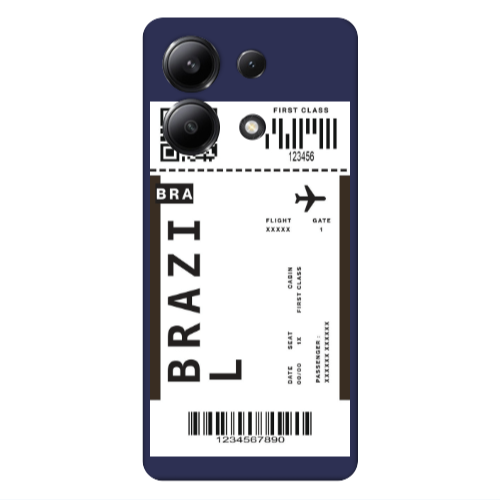 Xiaomi Redmi Note 13 4G Brazil BRA Dark blue Colored Silicone TPU Θήκη