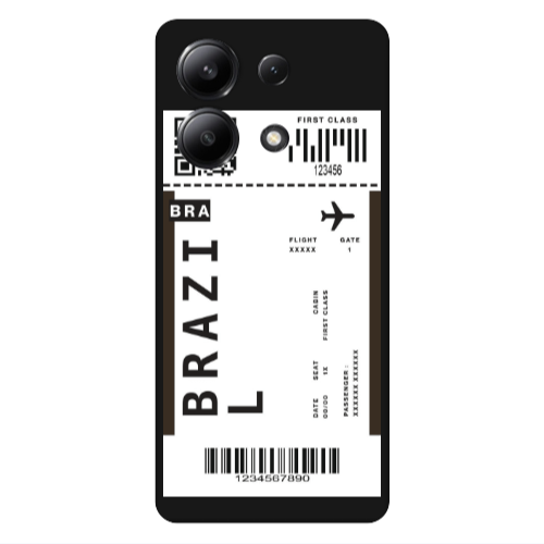 Xiaomi Redmi Note 13 4G Brazil BRA Black Colored Silicone TPU Θήκη