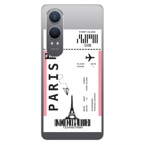 Oneplus Nord Ce 4 lite Paris FRA Transparent Silicone TPU Θήκη