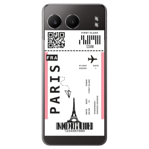 Oneplus Nord 4 Paris FRA Transparent Silicone TPU Θήκη