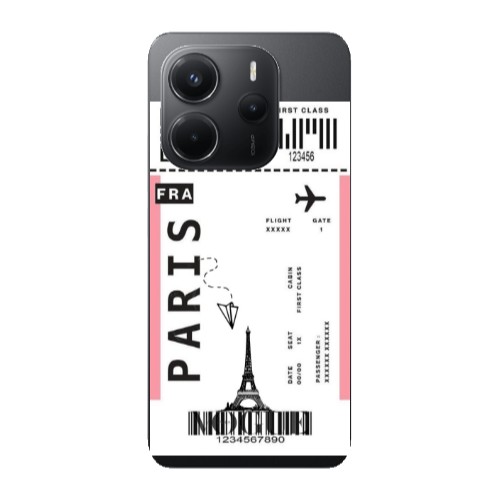 Xiaomi Redmi Note 14 Paris FRA Transparent Silicone TPU Θήκη