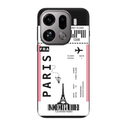Oppo Find X9 Pro Paris FRA Black Colored Silicone TPU Θήκη